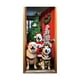 thumbnail image 2 of Decoraciones navideñas, adornos navideños, regalos navideños. Funda para puerta navideña hecha de tela de seda de hielo decorada con ambiente navideño. Funda para puerta de fibra de poliéster., 2 of 6