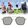 thumbnail image 5 of Gafas de sol fotosensibles que cambian de color con doble haz, gafas de sol de moda, hechas de PC, 5 of 5