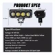 thumbnail image 2 of Faros Auxiliares Luz Doble Color Led 80w Para Auto Moto 2pcs, 2 of 8