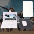 thumbnail image 1 of Funda para teclado de teléfono con patrón de dibujos animados, cubierta protectora de teclado de teléfono de PVC para teléfonos móviles, tabletas, color blanco, 1 of 1