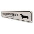 thumbnail image 4 of Funny Dachshund Novelty Decor, Metal Wall Sign - 4x18 Inches, 4 of 4