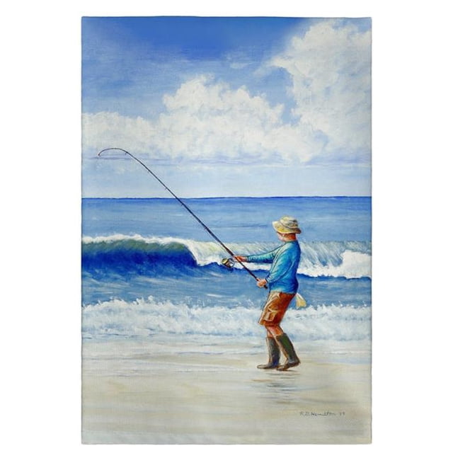 Betsy Drake GT1117 Serviette d'Invité Pêche Surf