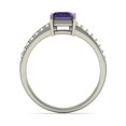 thumbnail image 4 of Luxurious 1.50 Carat Amethyst and Diamond Engagement Ring in White Gold, 4 of 4