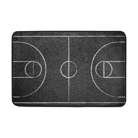 POPCreation Outside Shoe Mat Non-slip Doormat for Front Door 23.6x15.7 inches Street Basketball Court Outdoor Mats Entrance Rugs Door (Best Street Basketball Courts)