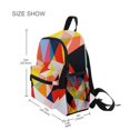 thumbnail image 3 of FORMRS School Backpack with Front Zippered Pocket 12" Student Travel Daypack, Purple Triangles, 3 of 6