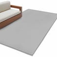 thumbnail image 2 of Grey Area Rugs 4x6 for Living Room, Farmhouse Solid Gray Color Modern Art Non Slip Washable Rug Runner, Low Pile Indoor Floor Carpet Mat Bathroom Rugs for Bedroom, Kids Room, 2 of 9