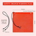 thumbnail image 6 of 8Pcs 18X18 Inch Mesh Flags Orange Warning Flag Bungee Good Visibility Weatherproof Flag with Grommets, 6 of 6