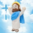 thumbnail image 2 of Bendición Y Gloria Jesús Muñeco De Peluche - Juguete Religioso Con Temática De Oración Para La Iglesia, Escuela Dominical, Navidad, Pascua, Decoración Del Hogar Y Regalos Inspiradores Pascua,,Blue, 2 of 6