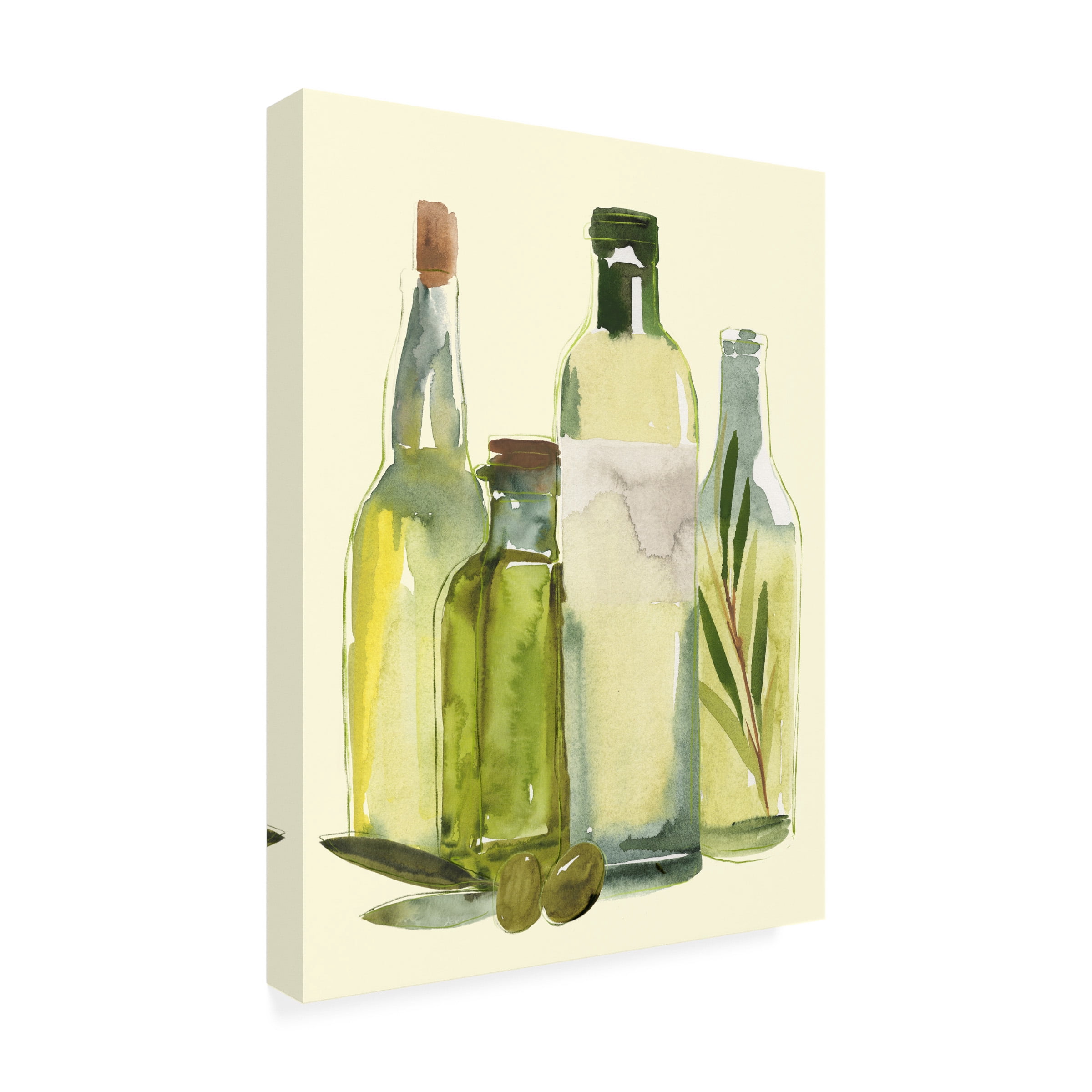 Annie Warren 'Olive Oil Set I' Canvas Art