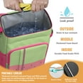 thumbnail image 2 of Geometric Watermelon Pattern Cooler Backpack, Tropical Fruit Insulated Bag for Beach Trips and Summer Fun, 2 of 6