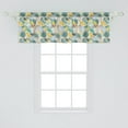thumbnail image 2 of Exotic Window Valance, Pastel Toned Repetitive Pattern of Birds and Blooming Botanical Jungle Elements, Curtain Valance for Kitchen Bedroom Decor with Rod Pocket, 54" X 18", Multicolor, by Ambesonne, 2 of 3