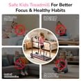 thumbnail image 6 of AKLUER Manual Treadmill for Kids, Fixed 10% Incline Non-Powered Walking Pad, Max 220lbs Capacity with Handrail & Display Screen, Eco-Friendly Manual Walking Running Machine for Home, 6 of 7