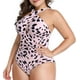 thumbnail image 1 of Trajes de baño para mujer Traje de baño de una pieza con control de abdomen y espalda cruzada al frente Traje de baño, 1 of 5