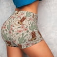 thumbnail image 4 of Balery Floral Cowboy Boots Pantalones cortos de entrenamiento estampados para mujer, sin costuras, ajustados, para gimnasio, yoga, correr, deportes, ejercicio activo, fitness.-Large, 4 of 8