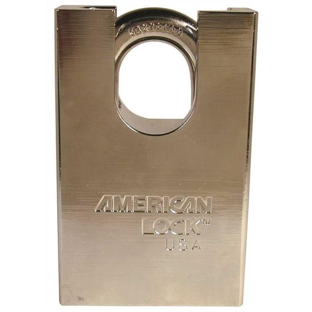 American Lock A5300 Rekeyable Shrouded Solid Steel Padlock, 5/16\" (8mm...