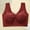 Red, variant on Plus Size Bra for Women Wireless Lace Full Coverage Bras Wide Strap Padded Lift Support Bra Comfort Everyday Bras