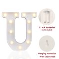 thumbnail image 2 of LED Marquee Letter Lights Sign, Light Up Alphabet Letter for Home Party Wedding Decoration U, 2 of 5