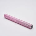 BalsaCircle 12" x 108" Rose Gold Glitter Floral Design Paper Disposable ...