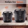 thumbnail image 6 of EDX 6 Quart Electric Pressure Cooker with Multi-Function Features and Stainless Steel Pot, Black, 6 of 17