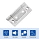 thumbnail image 4 of 4Pcs 2x1 Pulgadas Bisagra de Puerta Sin Mortaja Sin Ruido, Tono Plateado, 4 of 5