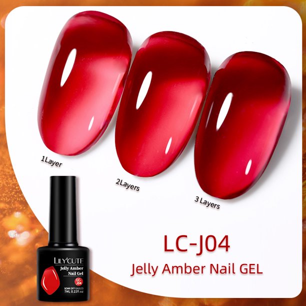 7ml Gel De Uñas Gótico Ámbar Caramelo Transparente Esmalte Soak Off Nail Art UV Barniz