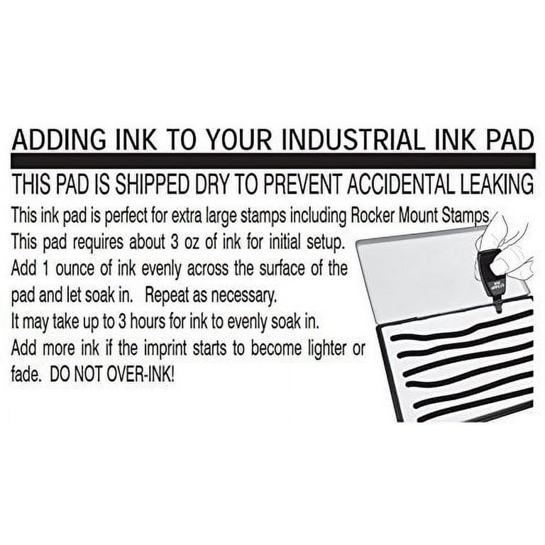 Large Dry Stamp Pad of Industrial Ink