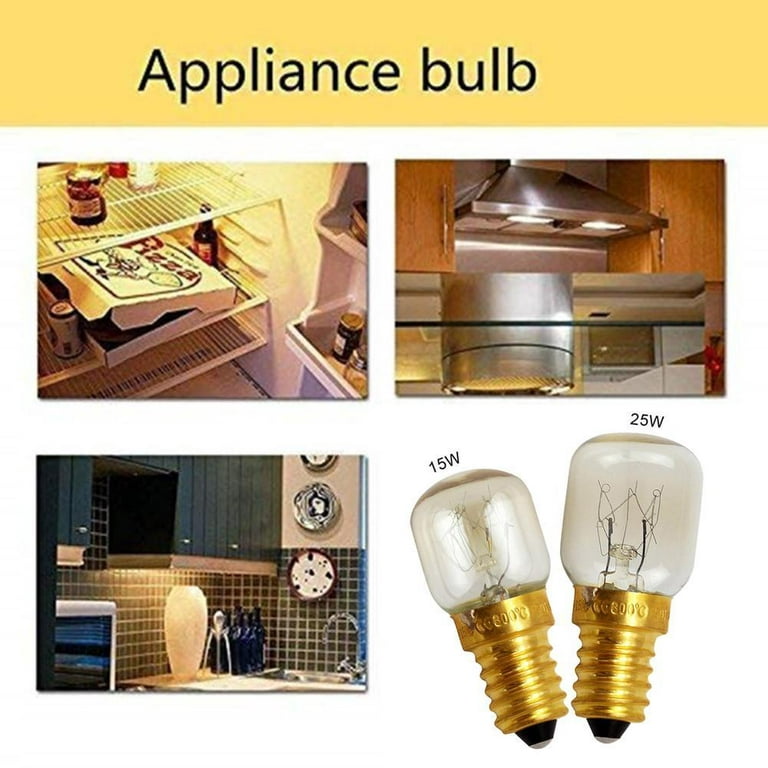 E14 25w 15w Lamps Oven Light Cooker Heat Bulb 220-240v High Resistant K7F9  