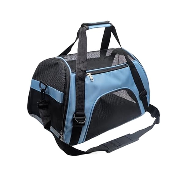 Pet Carrier Airline Approved Cat Carrier Dog Carrier for Medium Small Cats Small Puppy Kitten,Dog Cat Pet Travel Carrier (Small,Blue)