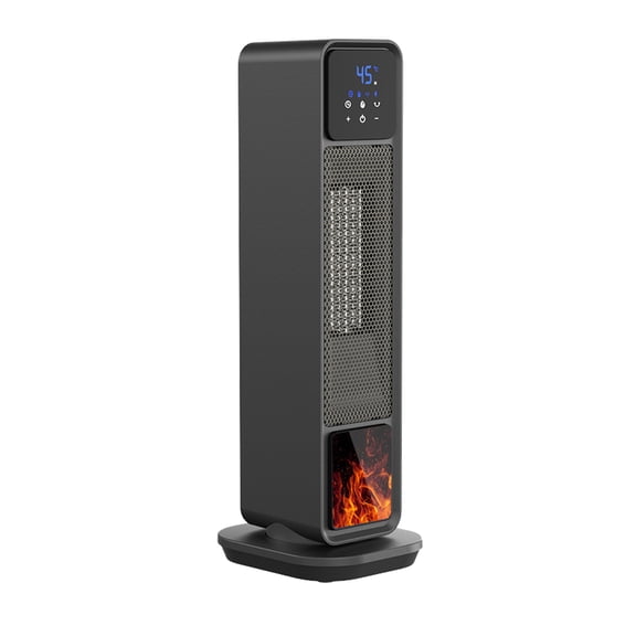 1500W Electric Radiator Heater with Remote Controls, Safe Heating, Space Heaters for Indoor Use,Black