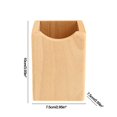 thumbnail image 3 of Openpig Natural Wooden Pen Box Desktop Stationery Organizer Creative Simple Solid Wood Pencil Holder for Office Supplies, 3 of 8