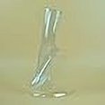 thumbnail image 3 of ZHONGJIUYUAN 1 Set Unisex Transparent Feet Mannequin Plastic Stand Socks Display Torso Hollow, 3 of 4