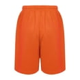 thumbnail image 2 of YUUMIN Kids Boys Jersey Soccer Shorts Track Shorts Elastic Waistband Trunks Sports Workout Football Orange 20, 2 of 5