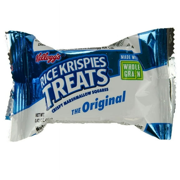 (Price/Case)Kellogg Rice Krispies Treats Whole Grain Crispy Marshmallow Squares, 0.42 Ounces, 600 per case