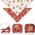 thumbnail image 3 of Dog Bandanas - 6 Pack Black & Pink Halloween Ghost Spider Pet Scarf, Soft & Comfortable Polyester Fabric, for Small, Large & Extra Large Dogs & Cats, 3 of 6