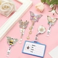 thumbnail image 5 of Adjustable 60cm Crystal Butterfly Badge Reel, Sturdy ABS Office Clip for Workplace Professionals & Commuting, 5 of 8