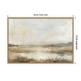 thumbnail image 5 of Kate and Laurel Framed Canvas Wall Art Print Neutral Abstract Landscape by The Creative Bunch Studio, 33 x 23 Sylvie Beaded Rustic Natural Frame, Modern Contemporary, Landscape Art for Wall Decor, 5 of 8