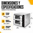 thumbnail image 5 of Horno Electrico Industrial Pizza Pan 40 Cm 300w 350°c Gutstark, 5 of 5