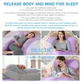 thumbnail image 3 of TOPCHANCES Pregnancy Pillow with Soft Jersey Cover - U Shaped Body Pillow for Pregnant Women, 3 of 10