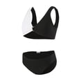 thumbnail image 3 of YEPGAR Girls Bikini Set 2 Piece Adjustable Straps V Neck Padded Bathing Suit Girls' Swimwear for 8-14 Years (White, 8-9 Years), 3 of 3