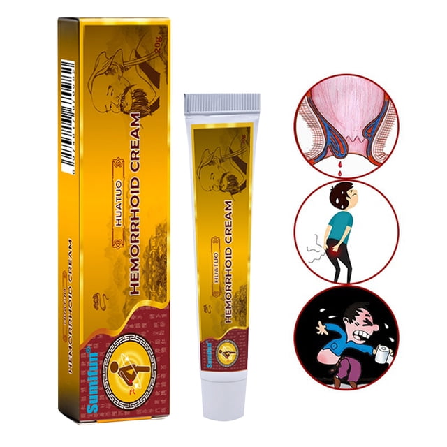 Crema para aliviar el dolor de fisura Anal de 20g, ungüento eficaz para hemorroides para hombres y mujeres Ygjytge Cuidado Belleza