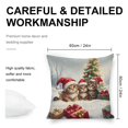 thumbnail image 2 of Christmas Kittenslinen toss pillowcase decoration pillowcase gifting preferred 24x24 inch cushion cover sofa pillowcase sofa bedroom living room car, 2 of 8