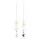 thumbnail image 1 of Ceiling Decor 2Pcs Crystal Decor Moon Pendant Light Accessory For Home Workshop Cafe Store Furnishing Multi Color Design, 1 of 4