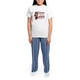 thumbnail image 4 of CafePress - Multiple Myeloma Combat Gir Women's Light Pajamas - Women's Short Sleeve Print T-Shirt and Pants Light Cotton Pajama Set, 4 of 7