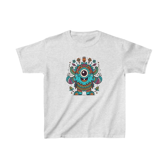 Kids T-Shirt Featuring Friendly Monster - Choose from 5 Vibrant Colors