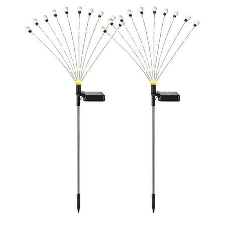 

Solar Pathway Lights | 2pcs Firefly Solar Lights Garden Outdoor Decorations | Pathway Solar Lights IP65 Waterproof Garden Decor