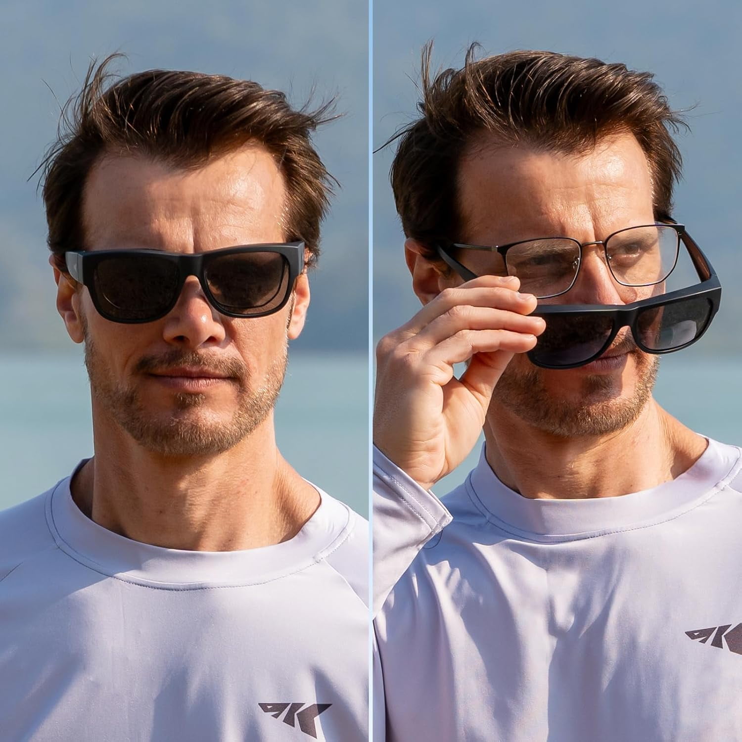 KastKing Chariton Fit-Over Polarized Wrap Around Over Sunglasses for Men and Women, Ideal for Driving Fishing Cycling Running
