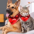 thumbnail image 4 of Valentine's Day Pack of Two Cat Bandanas - Translucent Light and Breathable Chiffon Yarn - 40.6x40.6x58/16x16x22.8in, 53.3x53.3x76.2/20.9x20.9x30 in Size, 4 of 5