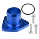 thumbnail image 1 of 1 Juego Auto Termostato Agua Cuello Termostato Carcasa Junta Sello Azul Unique Bargains carcasas de termostato de refrigerante de motor automotriz, 1 of 6