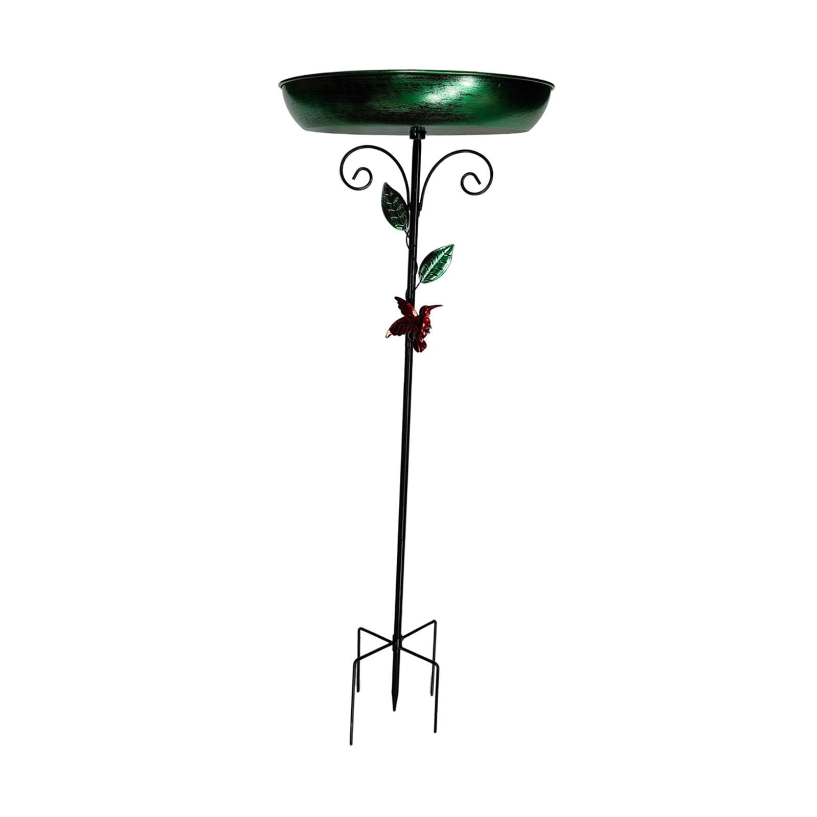 figatia Outdoor Metal Bird Bath Bird Feeder Multipurpose Easily Install Feeding Tray