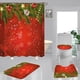 thumbnail image 3 of Cortina de ducha de poliéster con impresión digital 3D, regalo de Navidad, cortina de ducha de baño de poliéster con impresión digital HD de Navidad, 3 of 6
